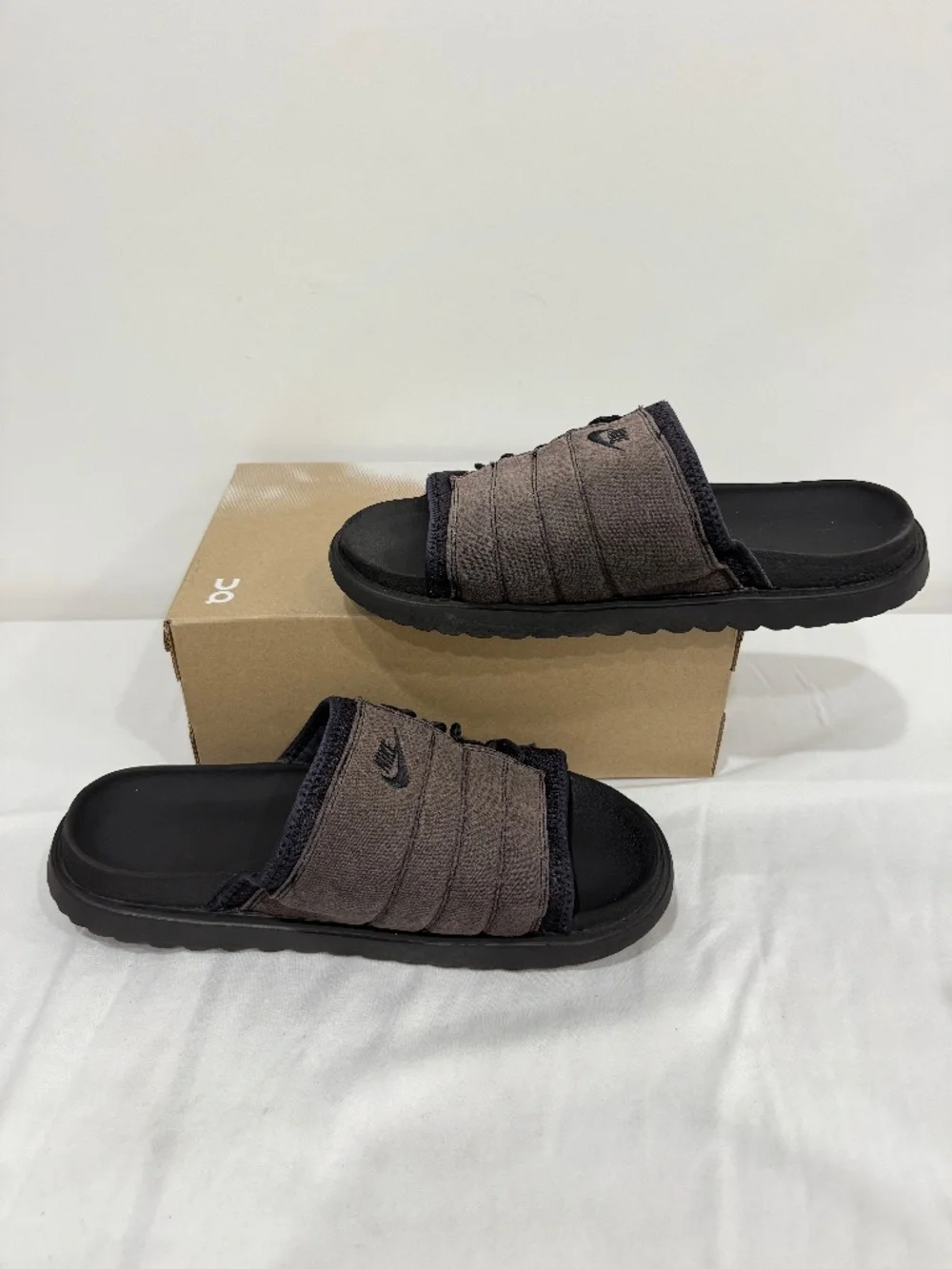 Used W/O Box! Men's Nike Asuna Slides Black Summer Casual Sandals Size 13